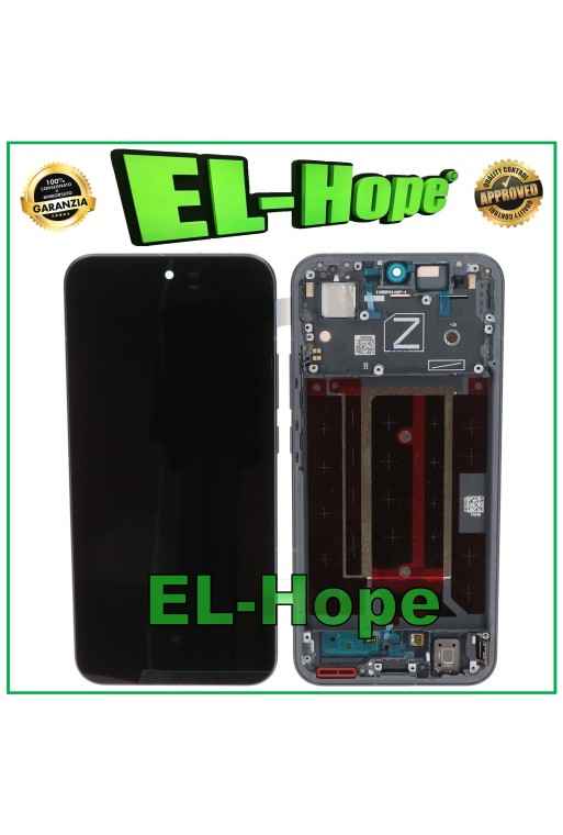 DISPLAY FRAME OLED PER OPPO RENO 13 5G CPH2689 LCD TOUCH SCREEN VETRO NERO