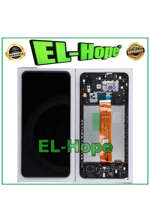 DISPLAY LCD ORIGINALE + FRAME SAMSUNG GALAXY A02 SM-A022 TOUCH SCREEN VETRO NERO