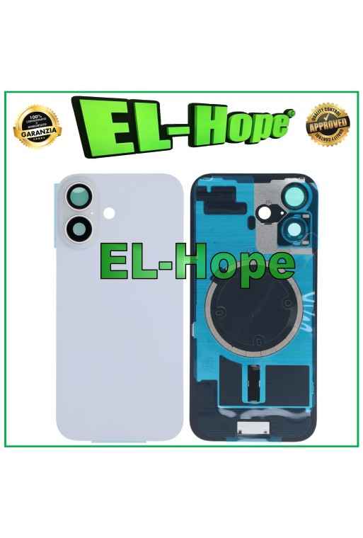 CASE VETRO SCOCCA POSTERIORE BACK COVER + MAGSAFE PER APPLE IPHONE 16 BIANCO CASE VETRO SCOCCA POSTERIORE BACK COVER + MAGSAFE PER APPLE IPHONE 16 BIANCO
