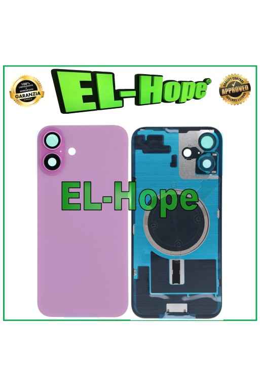CASE VETRO SCOCCA POSTERIORE BACK COVER + MAGSAFE PER IPHONE 16 PLUS ROSA PINK CASE VETRO SCOCCA POSTERIORE BACK COVER + MAGSAFE PER IPHONE 16 PLUS ROSA PINK