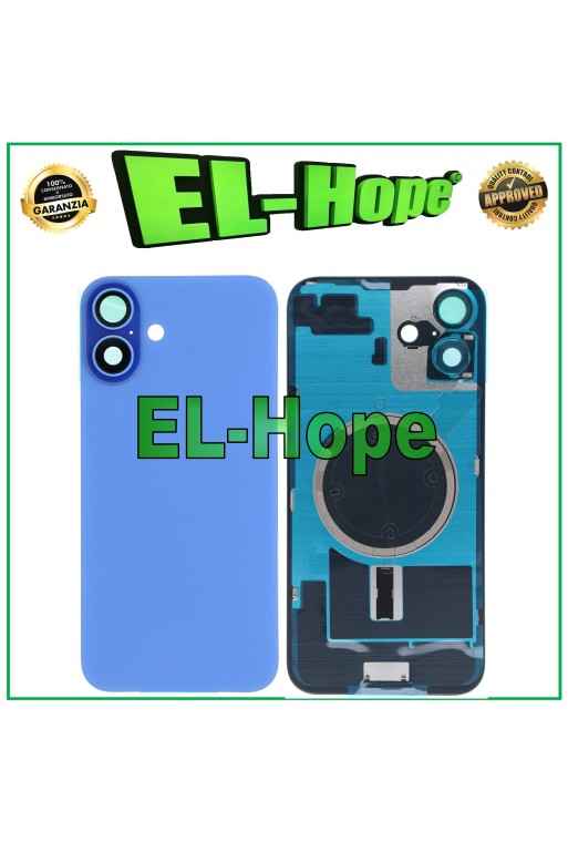 CASE VETRO SCOCCA POSTERIORE BACK COVER MAGSAFE PER IPHONE 16 PLUS BLU OLTREMARE CASE VETRO SCOCCA POSTERIORE BACK COVER MAGSAFE PER IPHONE 16 PLUS BLU OLTREMARE
