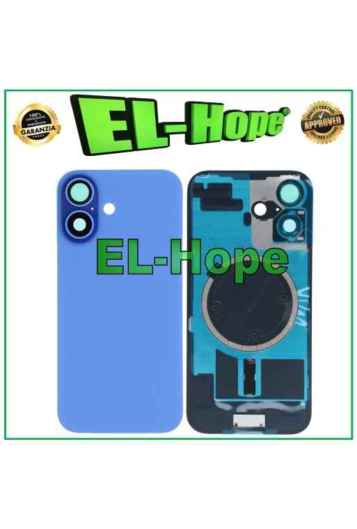 CASE VETRO SCOCCA POSTERIORE BACK COVER + MAGSAFE PER APPLE IPHONE 16 OLTREMARE CASE VETRO SCOCCA POSTERIORE BACK COVER + MAGSAFE PER APPLE IPHONE 16 OLTREMARE