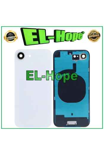 CASE VETRO SCOCCA POSTERIORE BACK COVER PER APPLE IPHONE 16E BIANCO