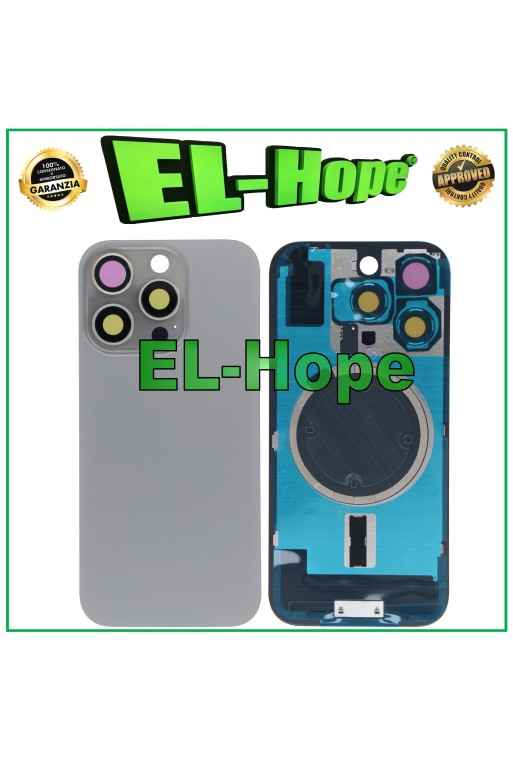 CASE VETRO SCOCCA POSTERIORE BACK COVER MAGSAFE PER IPHONE 16 PRO TITANIO SABBIA CASE VETRO SCOCCA POSTERIORE BACK COVER MAGSAFE PER IPHONE 16 PRO TITANIO SABBIA