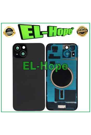 CASE VETRO SCOCCA POSTERIORE BACK COVER + MAGSAFE PER APPLE IPHONE 15 PLUS NERO