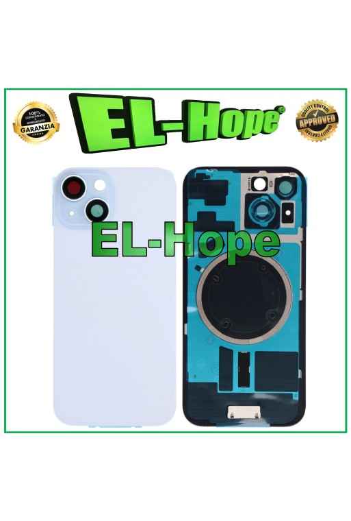 CASE VETRO SCOCCA POSTERIORE BACK COVER + MAGSAFE PER IPHONE 15 BLU CASE VETRO SCOCCA POSTERIORE BACK COVER + MAGSAFE PER IPHONE 15 BLU