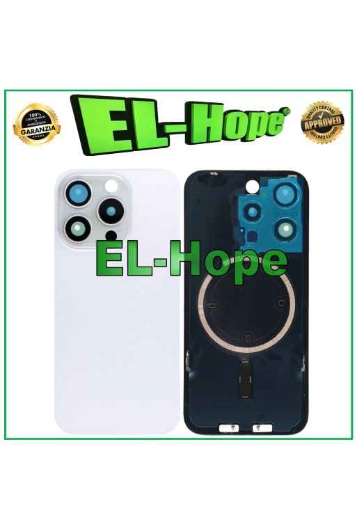 CASE VETRO SCOCCA POSTERIORE BACK COVER MAGSAFE PER IPHONE 15 PRO TITANIO BIANCO CASE VETRO SCOCCA POSTERIORE BACK COVER MAGSAFE PER IPHONE 15 PRO TITANIO BIANCO