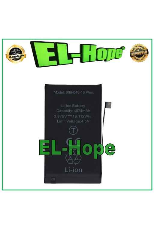 BATTERIA DI RICAMBIO PILA PER IPHONE 16 PLUS 4674 mAh 3.87V