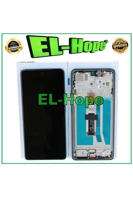 DISPLAY LCD FRAME ORIGINALE SERVICE MOTOROLA MOTO G75 5G XT2437 TOUCH ACQUA BLU