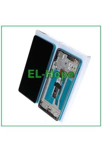 DISPLAY LCD FRAME ORIGINALE SERVICE MOTOROLA MOTO G75 5G XT2437 TOUCH ACQUA BLU