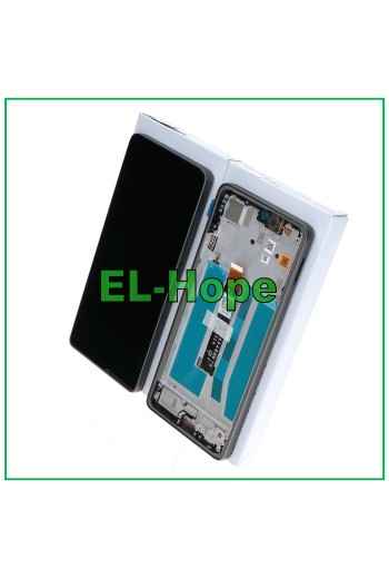 DISPLAY LCD FRAME ORIGINALE SERVICE MOTOROLA MOTO G75 5G XT2437 TOUCH GRAY