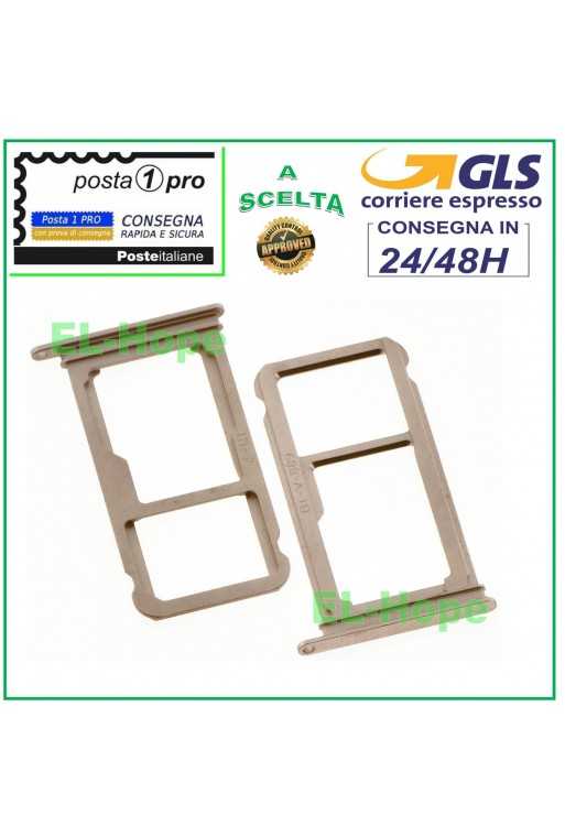 SLOT CARRELLO VANO PORTA SCHEDA NANO SIM + MICRO SD PER HUAWEI MATE 10 ROSA GOLD SLOT CARRELLO VANO PORTA SCHEDA NANO SIM + MICRO SD PER HUAWEI MATE 10 ROSA GOLD