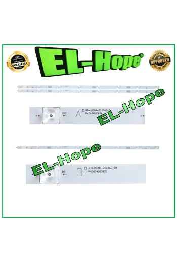 KIT 3 BARRE STRIP 8 LED PER TV HAIER LED42D08A-ZC23AG-04 / LED42D08B-ZC23AG-04