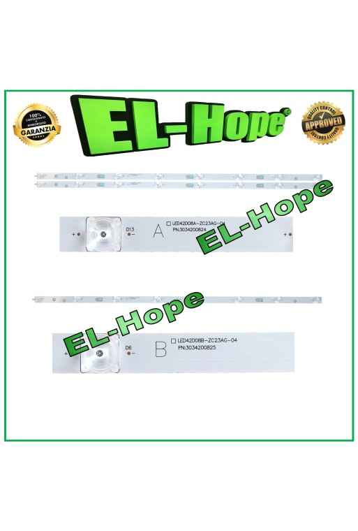 KIT 3 BARRE STRIP 8 LED PER TV HAIER LED42D08A-ZC23AG-04 / LED42D08B-ZC23AG-04 KIT 3 BARRE STRIP 8 LED PER TV HAIER LED42D08A-ZC23AG-04 / LED42D08B-ZC23AG-04