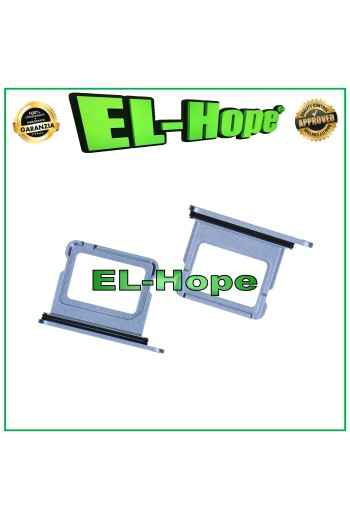 SLOT CARRELLO VANO PORTA SIM CARD SCHEDA PER IPHONE 17 AZZURRO NEBBIA