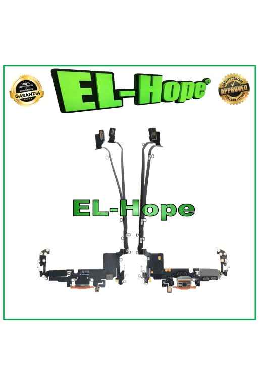 CONNETTORE RICARICA IPHONE 17 PRO MAX MICROFONO ANTENNA FLAT DI CARICA ORANGE