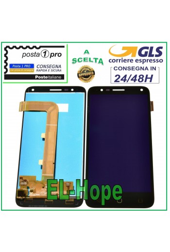 DISPLAY LCD ALCATEL POP 4 OT-5051D OT 5051X TOUCH SCREEN VETRO ASSEMBLATO NERO