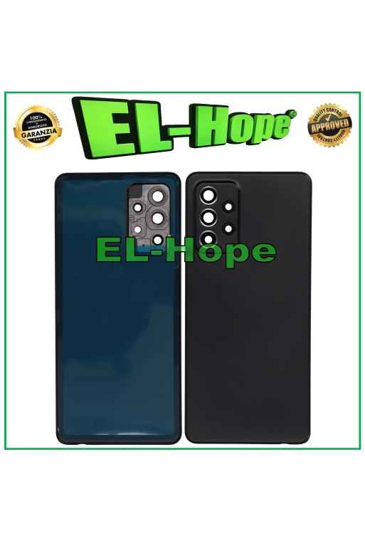 COPRI BATTERIA PER SAMSUNG GALAXY A52S SM-A528 SCOCCA CASE POSTERIORE NERO