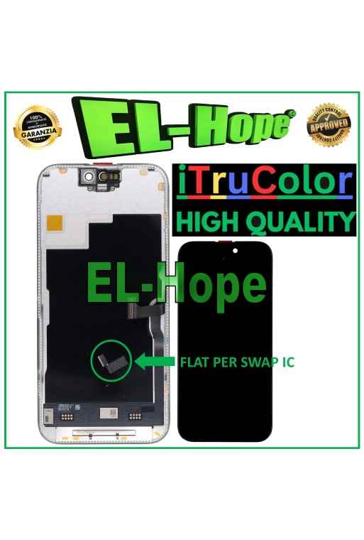 DISPLAY LCD iTruColor SOFT OLED 120Hz PER APPLE IPHONE 15 PRO TOUCH VETRO DISPLAY LCD iTruColor SOFT OLED 120Hz PER APPLE IPHONE 15 PRO TOUCH VETRO