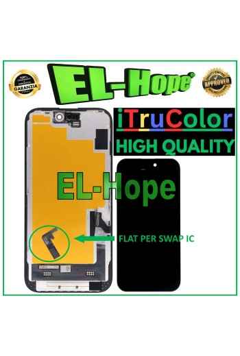DISPLAY LCD iTruColor SOFT OLED PER APPLE IPHONE 15 TOUCH SCREEN VETRO SCHERMO