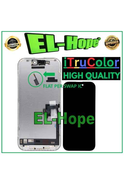 DISPLAY LCD iTruColor SOFT OLED PER APPLE IPHONE 16 PRO TOUCH VETRO SCHERMO DISPLAY LCD iTruColor SOFT OLED PER APPLE IPHONE 16 PRO TOUCH VETRO SCHERMO