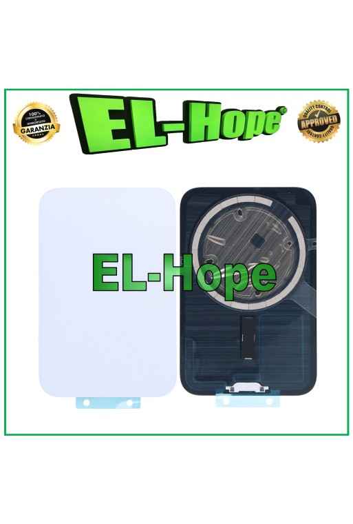 VETRO SCOCCA POSTERIORE CASE + MAGSAFE PER IPHONE 17 PRO BACK COVER ARGENTO