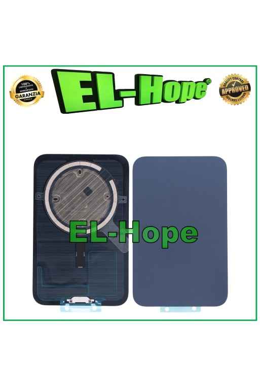 VETRO SCOCCA POSTERIORE BACK COVER CASE + MAGSAFE PER IPHONE 17 PRO MAX BLU