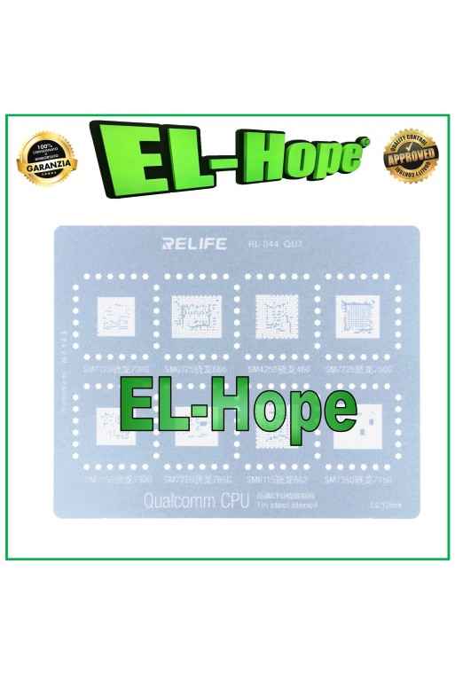 STENCIL REBALLING CHIP QU7 PER QUALCOMM SNAPDRAGON SM7150 SM7225 SM7250 SM7350 STENCIL REBALLING CHIP QU7 PER QUALCOMM SNAPDRAGON SM7150 SM7225 SM7250 SM7350