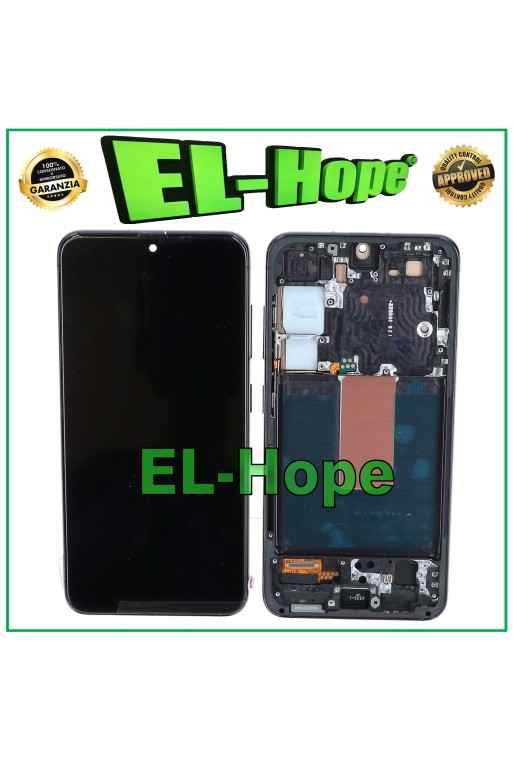 DISPLAY LCD TFT TOUCH PER SAMSUNG GALAXY S23 5G 2023 SM-S911 FRAME NERO