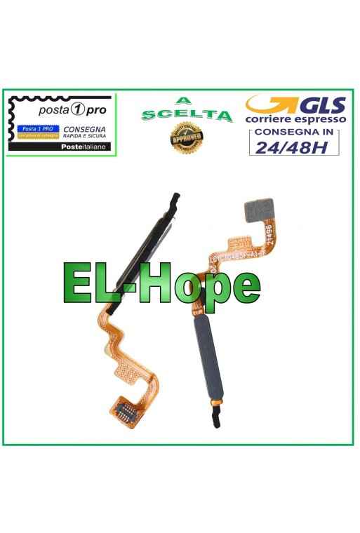 FLAT FLEX TASTO IMPRONTA FINGERPRINT XIAOMI REDMI NOTE 12S 4G 2303CRA44 NERO