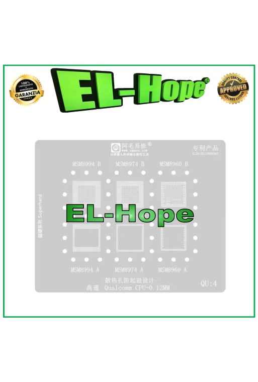 STENCIL REBALLING QUALCOMM AMAOE QU4 PER MSM8994 MSM8974 MSM8960 B / A STENCIL REBALLING QUALCOMM AMAOE QU4 PER MSM8994 MSM8974 MSM8960 B / A