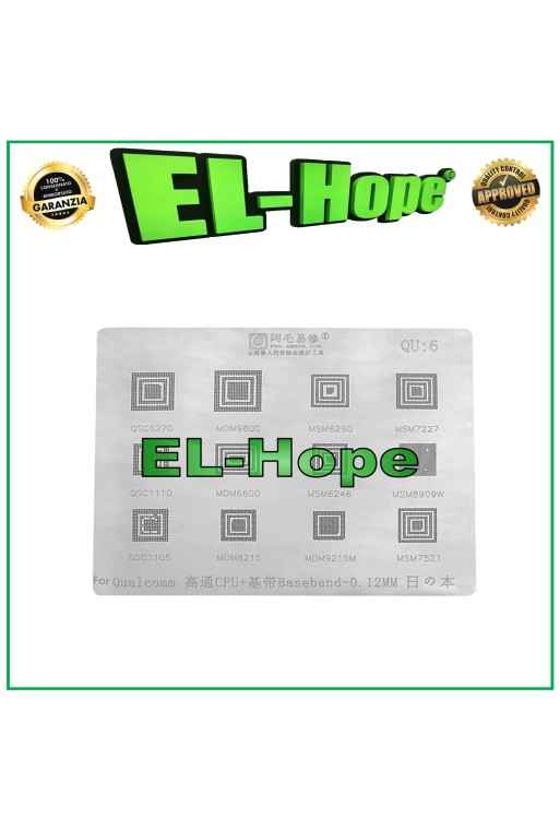 STENCIL REBALLING QUALCOMM AMAOE QU6 PER QSC1110 QSC1105 MDM6600 MDM8215