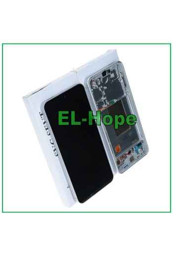 DISPLAY TOUCH LCD ORIGINALE SAMSUNG GALAXY S24 FE 5G 2024 SM-S721 FRAME BIANCO