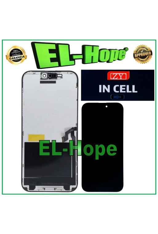 DISPLAY LCD ZY HD+ INCELL PER APPLE IPHONE 16 PRO MAX TOUCH SCREEN SCHERMO
