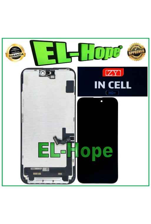 DISPLAY LCD ZY HD+ INCELL PER APPLE IPHONE 15 PLUS TOUCH SCREEN SCHERMO