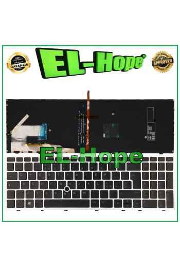 TASTIERA PER PC NOTEBOOK HP ELITEBOOK 755 850 G6 RETROILLUMINATA TRACKPOINT NERA