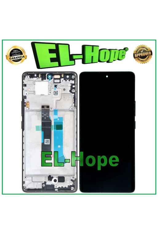 DISPLAY LCD TOUCH OLED PER XIAOMI REDMI NOTE 14 PRO 4G 24116RACCG FRAME NERO