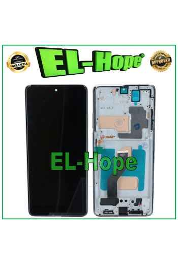 DISPLAY LCD TFT FRAME PER SAMSUNG GALAXY S21 ULTRA SM-G998 TOUCH VETRO BIANCO
