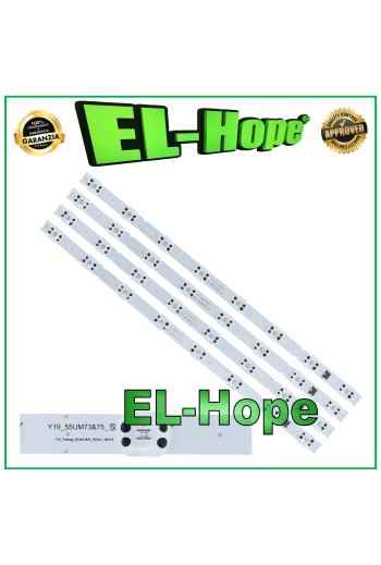 KIT 4 BARRE STRIP 8 LED PER TV 55" LG SSC-Y19-TRIDENT-55UM73/55UM75 EAV64592001