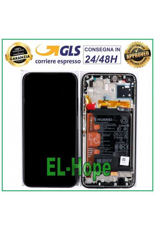 DISPLAY LCD ORIGINALE FRAME BATTERIA HUAWEI P40 LITE JNY-L21A JNY-LX1 TOUCH NERO DISPLAY LCD ORIGINALE FRAME BATTERIA HUAWEI P40 LITE JNY-L21A JNY-LX1 TOUCH NERO