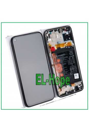 DISPLAY LCD ORIGINALE FRAME BATTERIA HUAWEI P40 LITE JNY-L21A JNY-LX1 TOUCH NERO