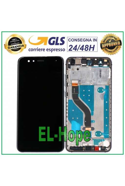 LCD DISPLAY + FRAME PER HUAWEI P10 LITE WAS-LX1 LX1A TOUCH SCREEN SCHERMO NERO LCD DISPLAY + FRAME PER HUAWEI P10 LITE WAS-LX1 LX1A TOUCH SCREEN SCHERMO NERO