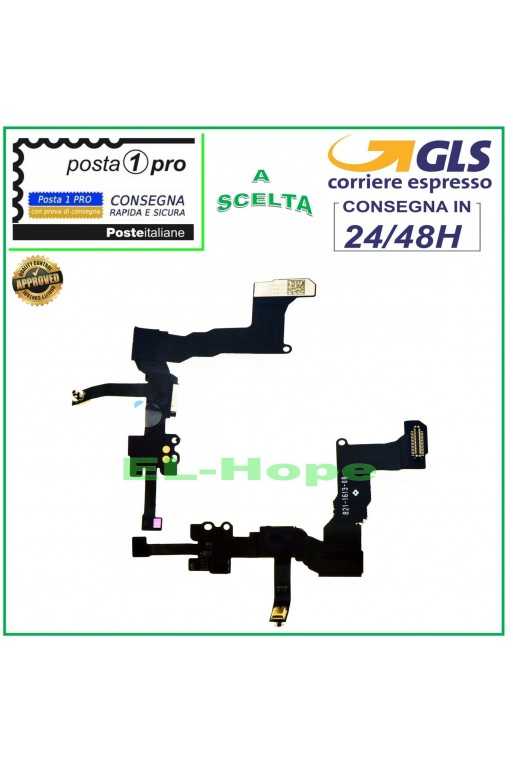 FLAT SENSORE PROSSIMITA' PER APPLE IPHONE 5C FOTOCAMERA FRONTALE MICROFONO FLEX FLAT SENSORE PROSSIMITA' PER APPLE IPHONE 5C FOTOCAMERA FRONTALE MICROFONO FLEX