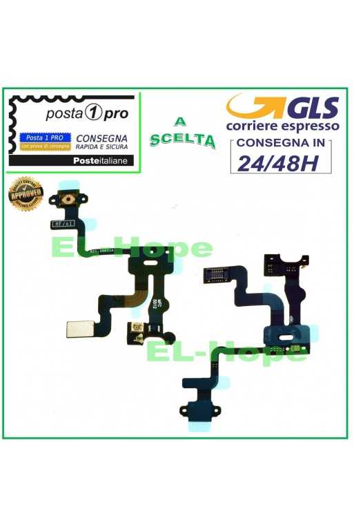 TASTO POWER ON OFF ACCENSIONE PER APPLE IPHONE 4S FLAT FLEX SENSORE PROSSIMITA TASTO POWER ON OFF ACCENSIONE PER APPLE IPHONE 4S FLAT FLEX SENSORE PROSSIMITA
