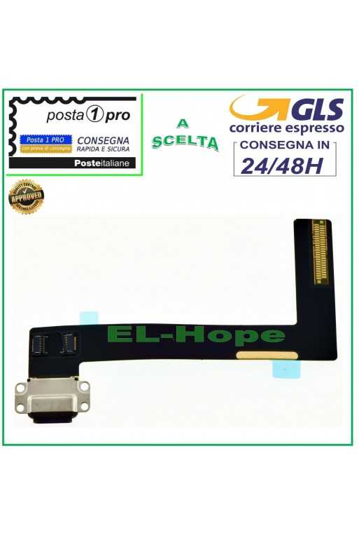 CONNETTORE RICARICA APPLE IPAD AIR 2 A1566 A1567 DOCK CARICA FLAT FLEX NERO CONNETTORE RICARICA APPLE IPAD AIR 2 A1566 A1567 DOCK CARICA FLAT FLEX NERO