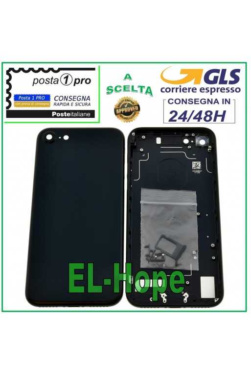 SCOCCA POSTERIORE FRAME TELAIO PER APPLE IPHONE 7 7G BACK CASE COVER NERO OPACO SCOCCA POSTERIORE FRAME TELAIO PER APPLE IPHONE 7 7G BACK CASE COVER NERO OPACO
