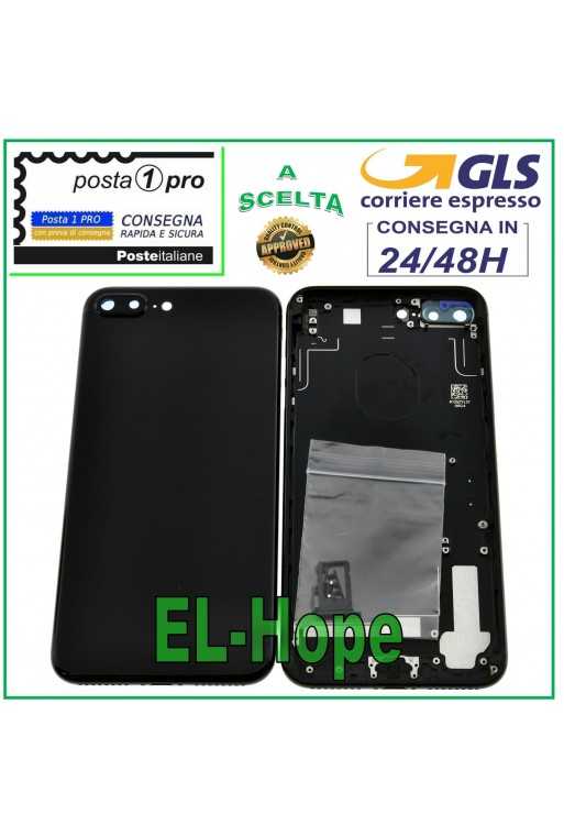 SCOCCA POSTERIORE FRAME TELAIO PER APPLE IPHONE 7 PLUS CASE COVER NERO LUCIDO SCOCCA POSTERIORE FRAME TELAIO PER APPLE IPHONE 7 PLUS CASE COVER NERO LUCIDO
