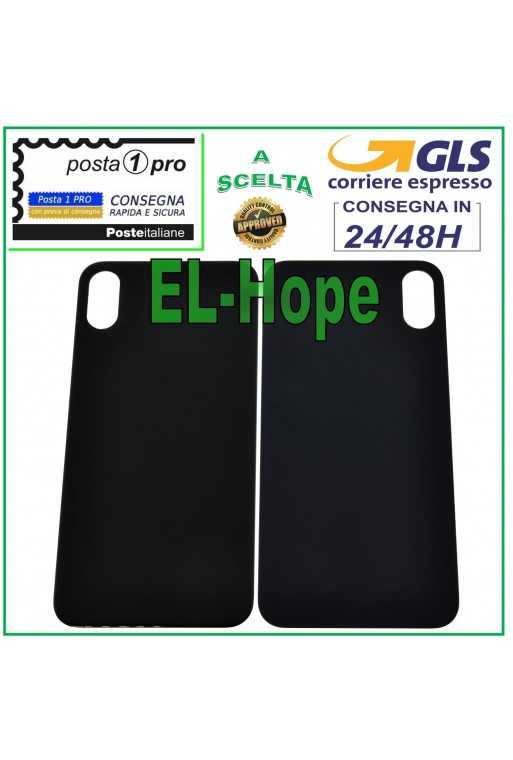 VETRO SCOCCA POSTERIORE COPRI BATTERIA PER APPLE IPHONE X BACK COVER NERO BLACK VETRO SCOCCA POSTERIORE COPRI BATTERIA PER APPLE IPHONE X BACK COVER NERO BLACK