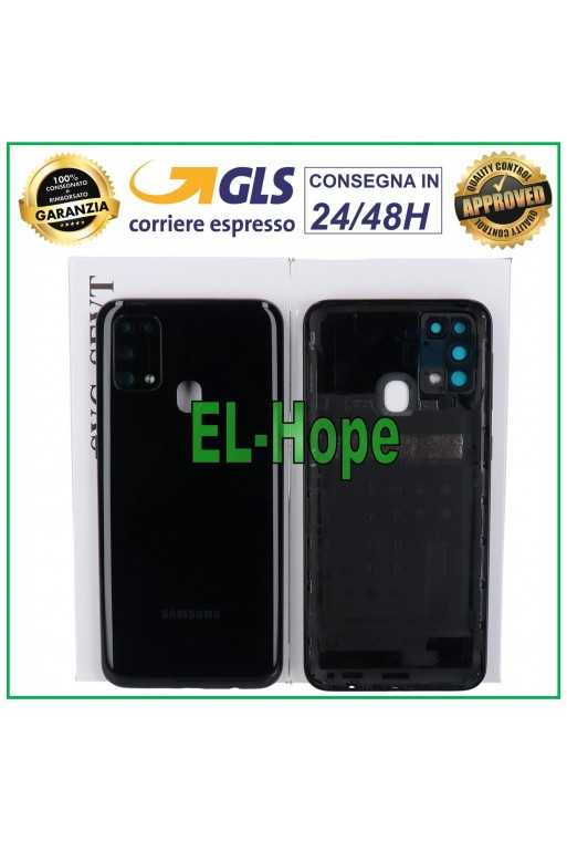 COPRI BATTERIA ORIGINALE SAMSUNG GALAXY M31 SM-M315 COPERCHIO POSTERIORE NERO COPRI BATTERIA ORIGINALE SAMSUNG GALAXY M31 SM-M315 COPERCHIO POSTERIORE NERO