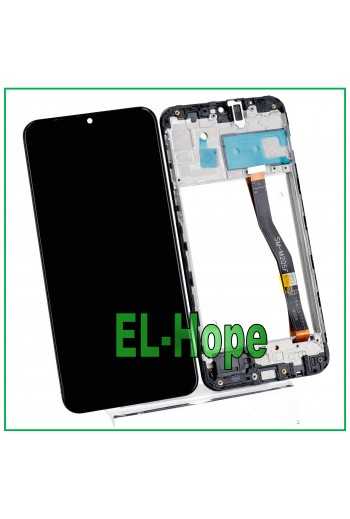 DISPLAY FRAME LCD PARI ORIGINALE SAMSUNG GALAXY M20 SM M205F TOUCH SCHERMO VETRO